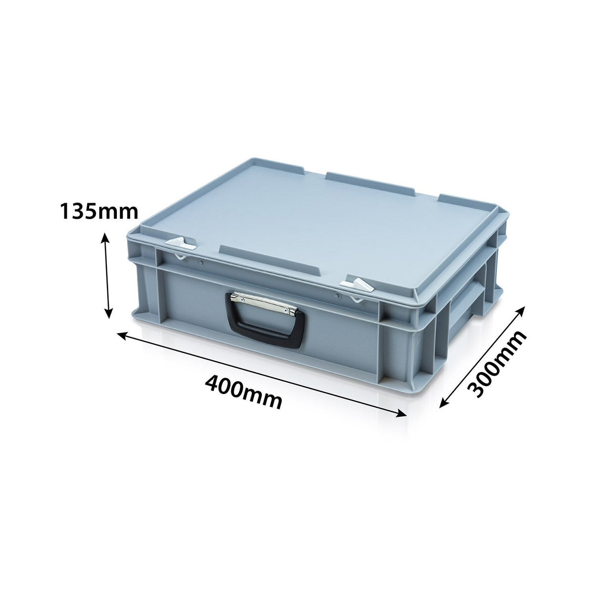 10L (400x300x120mm) Food Grade Stackable Plastic Euro Case